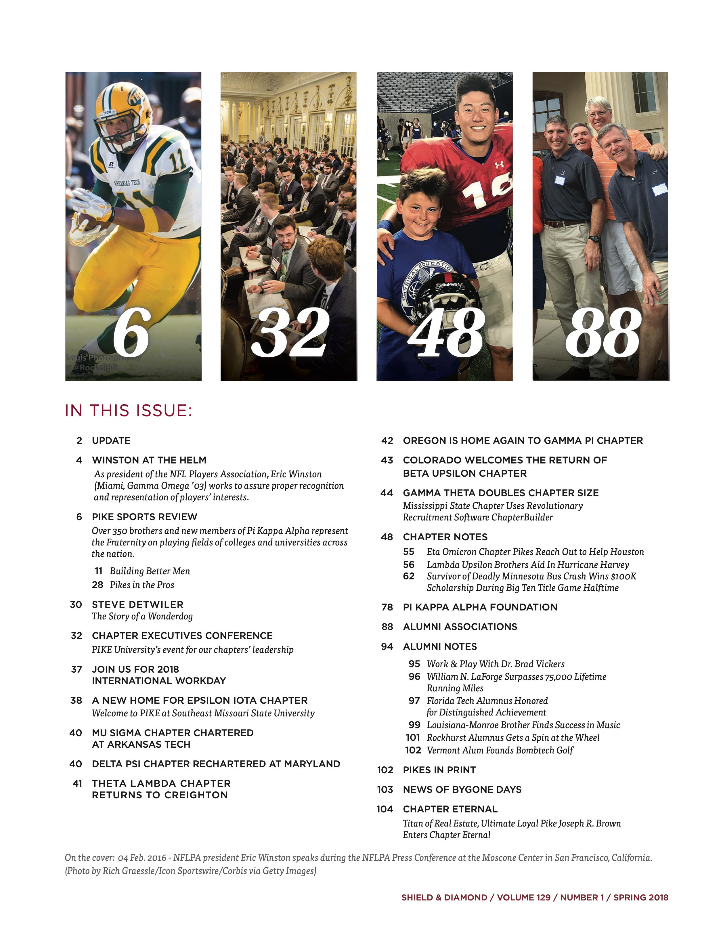 On the Cover, Spring 2018